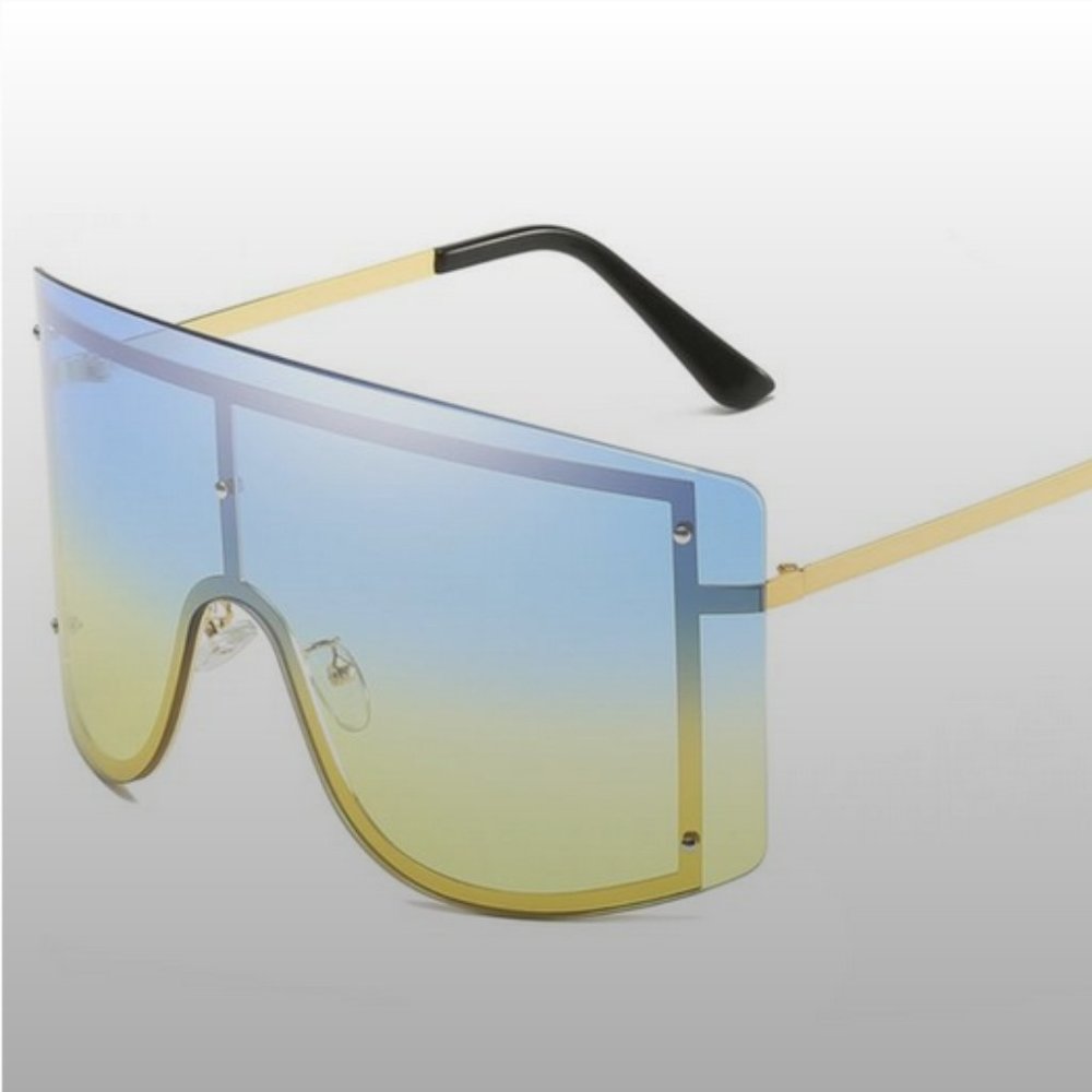 Oversized Rimless Sunglasses